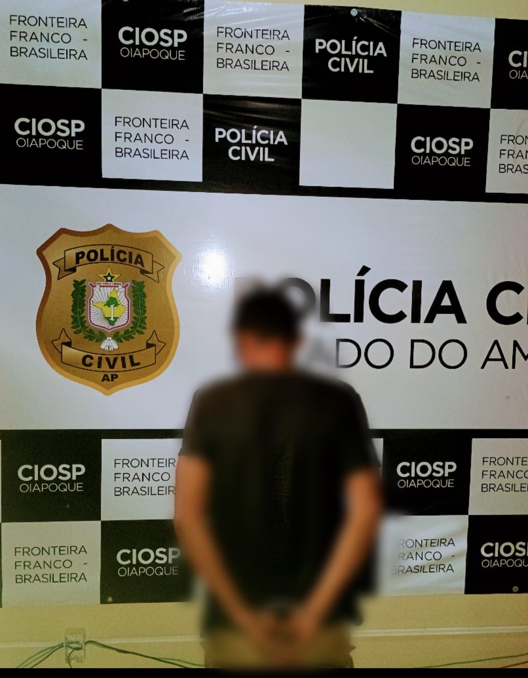 EM OIAPOQUE, POLÍCIA CIVIL PRENDE HOMEM ACUSADO PELA PRÁTICA DO CRIME DE DESCUMPRIMENTO DE MEDIDA PROTETIVA DE URGÊNCIA